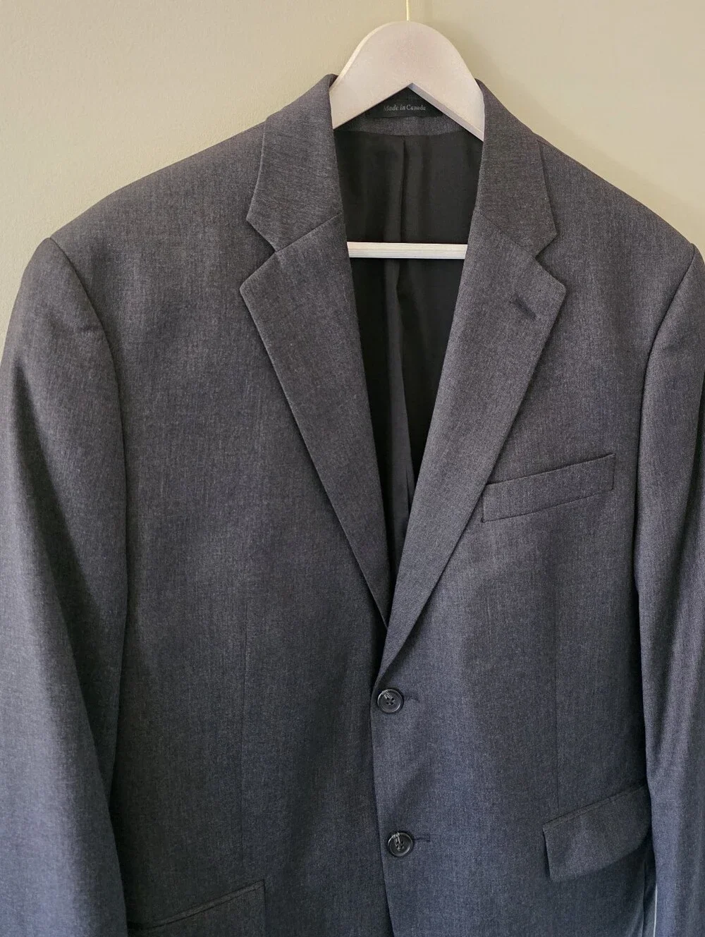 Lauren Ralph Lauren 44S Old Money Modern Academic Formal Office Gray Wool Blazer